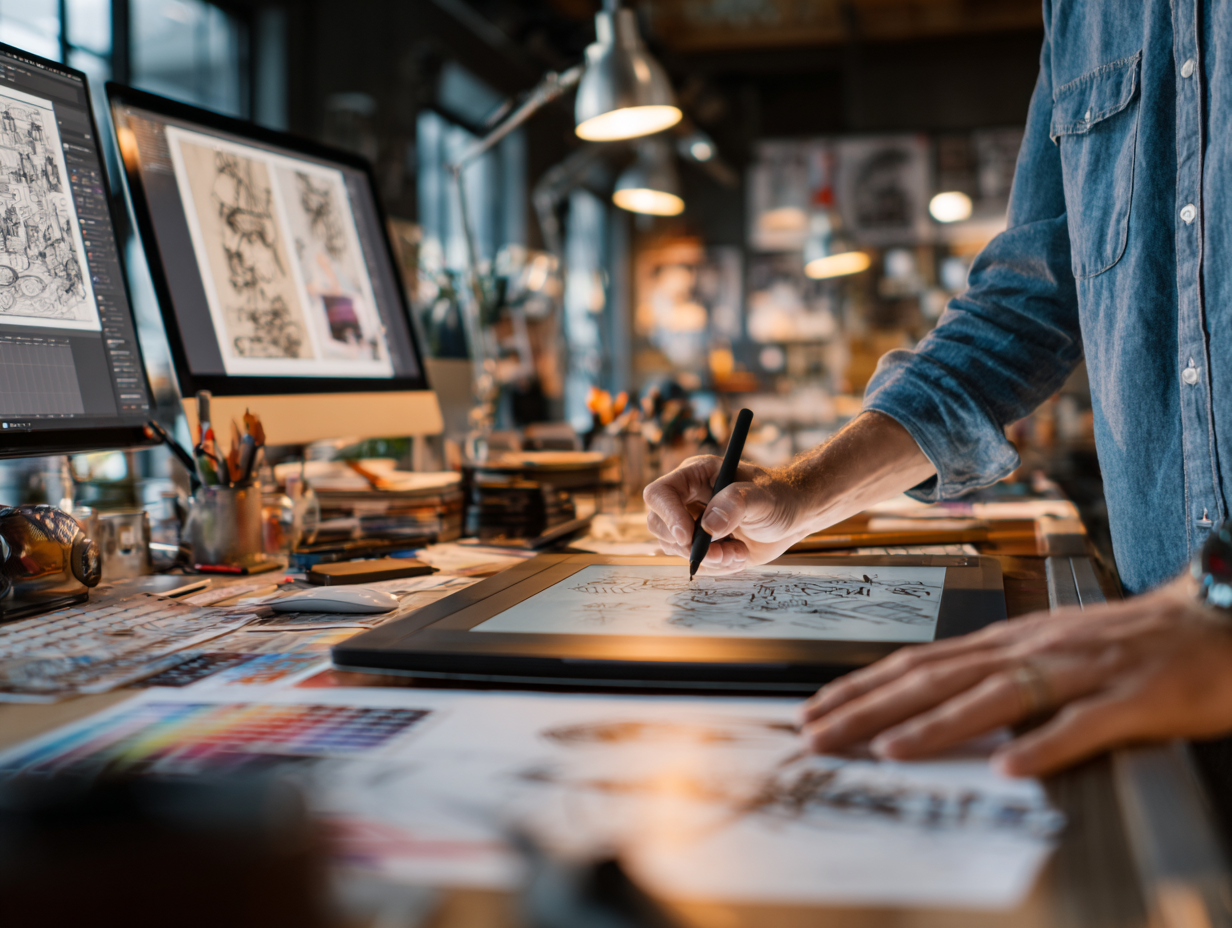 Analysts reviewing dashboards for insights